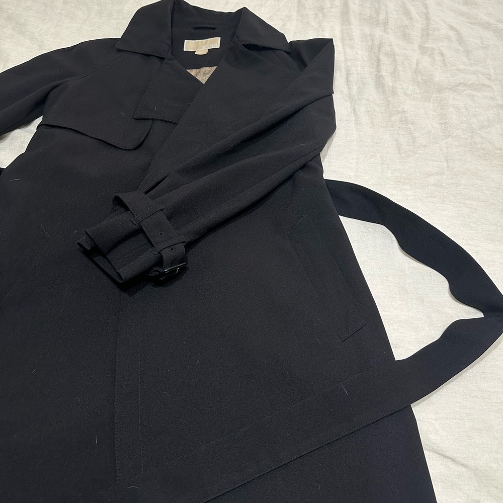 Michael Kors black trench coat - Picture 2 of 6